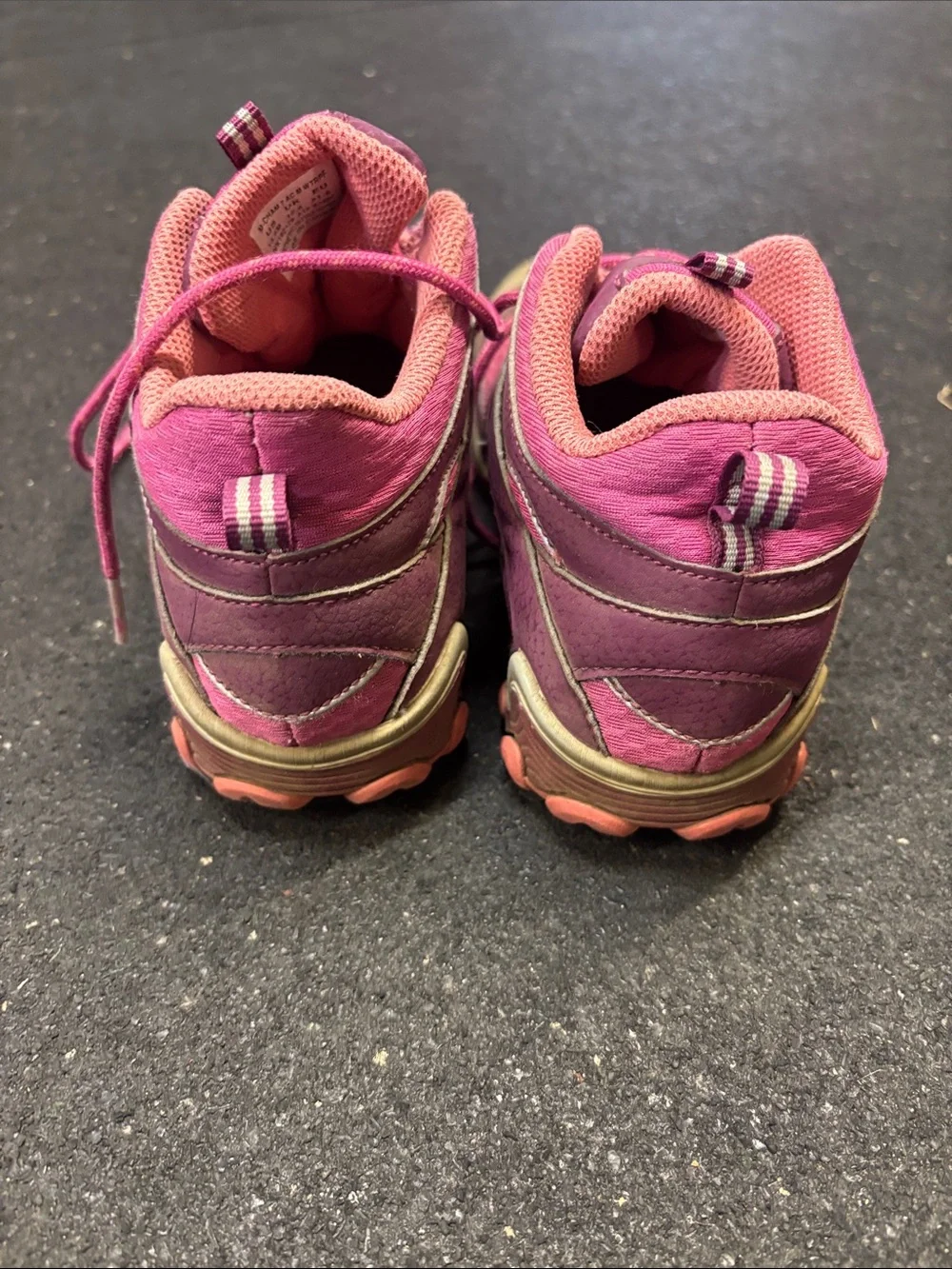 Merrell Pink and Tan Kids Trail Boots